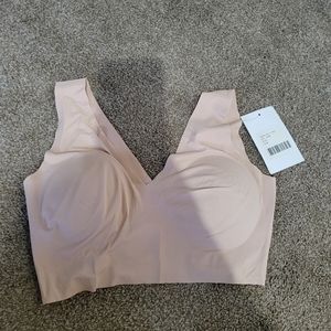 True & Co second skin v-neck dulce bra size large nwt